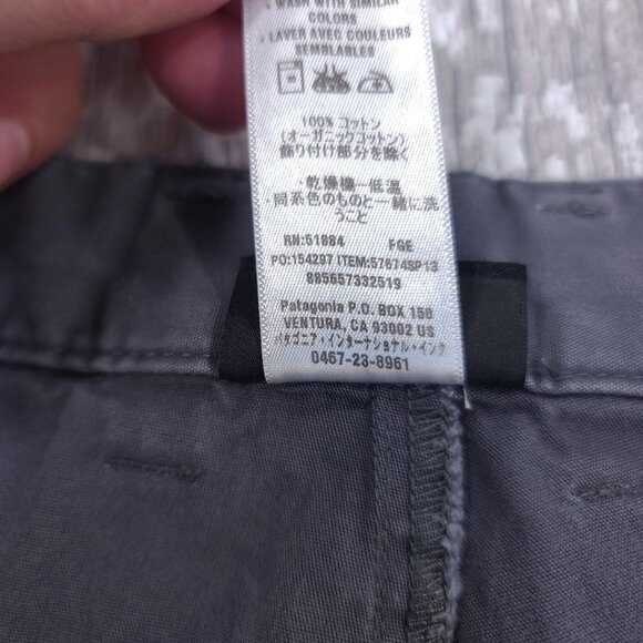 Patagonia Shorts Mens 38 Gray All-Wear 8" Cotton Outdoor Hiking Travel Bermuda - Picture 7 of 7